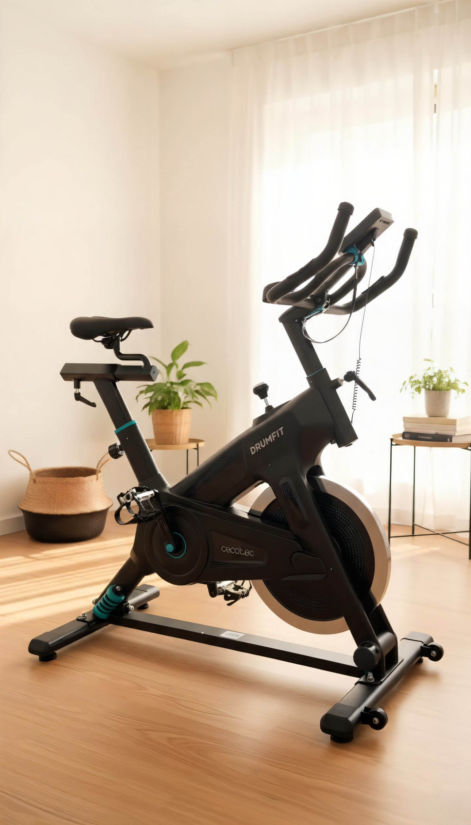 Bicicleta Indoor — em uso em casa